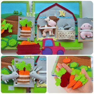 Quiet Book-Fabric Busy Book